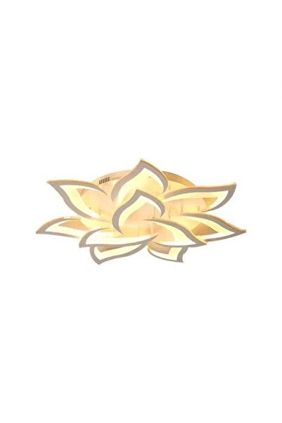 KORMAN TECHNIK LED Chandelier with Remote Control LOTUS 110W, 9 Petals, Cold/Warm/Neutral Light, Dimmable, White