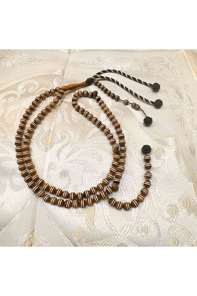 Generic 99-bead olive rosary with colored strap and counter