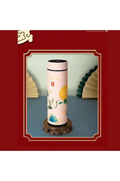 Twisoo Stainless Steel Smart Water Bottle, 500ml, Double Wall Vacuum Insulated, LED Touch Display Th