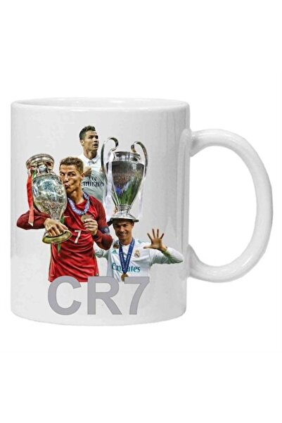 CRD PRINT Cana personalizata cu imprimeu "Cristiano Ronaldo", Alb, Ceramica, 330 ml, CRD PRINT