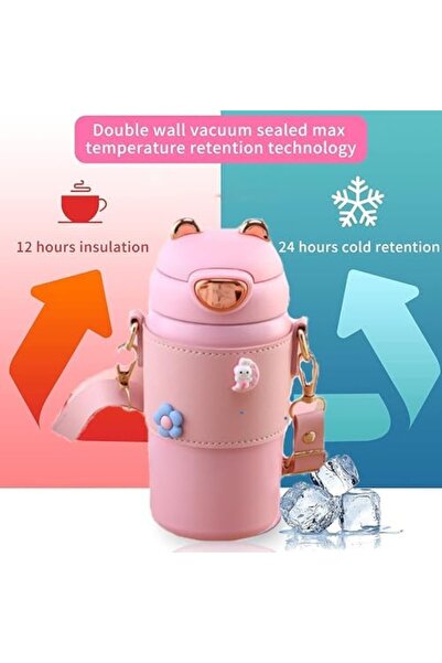 Twisoo Stainless Steel Water Bottle with Straw Lid, Vacuum Insulated Metal Water Bottle, Reusable Do