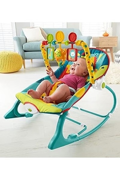 Kiko كرسي هزاز قابل للتعديل للأطفال الرضع والأطفال الصغار مع اهتزاز