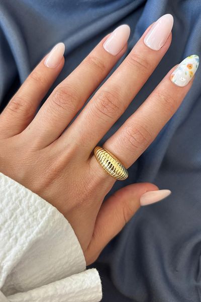 Leo'Stone New Season Textura Design Adjustable Women's Ring