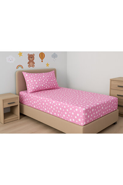 sehra Single Cotton Fitted Sheet + 1 Pillowcase Set Quality Durable Children's Pattern Set