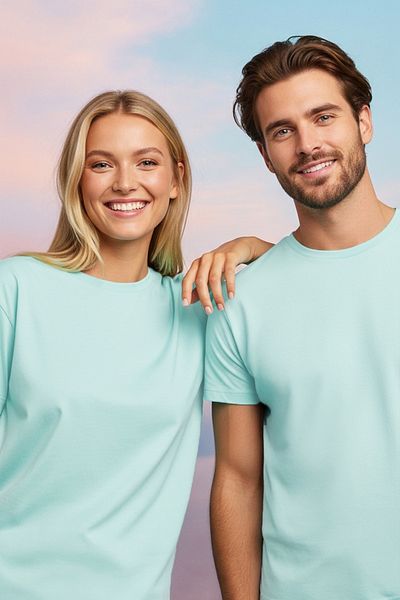 SadeRenk Unisex Turquoise Clima Cool T-Shirt