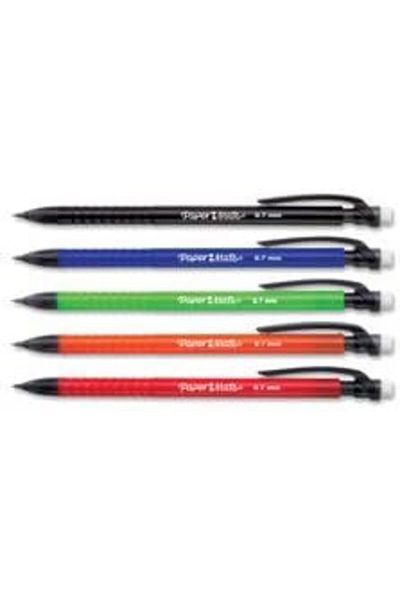 Newell Paper Mate Write Bros Mechanical Pencils, 0.7mm, HB #2, Assorted Colors, 10 Count