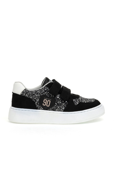 U.S. Polo Assn. Kız Çocuk Siyah Simli Sneaker Ayakkabı 50315552-VR046