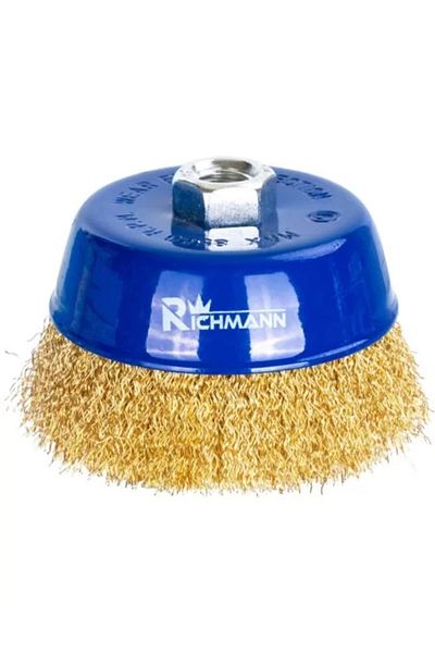 richmann Brass Wire Brush, Cup Type, M14, 100 mm,