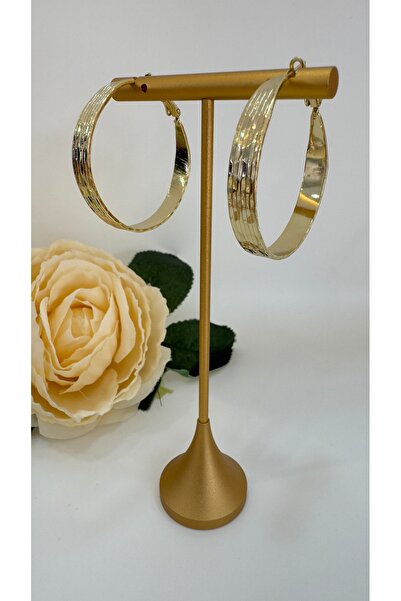 XUPING JEWELRY Desenli Halka Gold Küpe