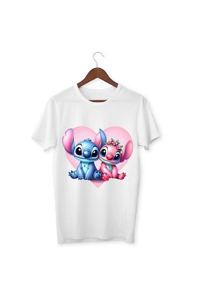 ALPŞAN TİCARET Stic Lilo T-Shirt Stitch Kids T-Shirt Stic Lilo Adult Unisex T-Shirt