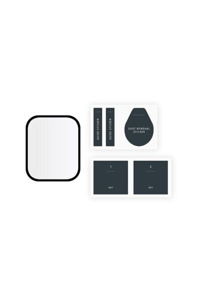 Bibilel Tempered Glass Film for Realme Watch 3, Black Frame, COM-BBL6838