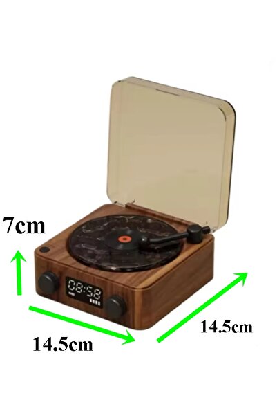 gaman Mini Pikap Görünümlü Nostaljik Bluetooth Hoparlör - Gece Lambası BT-SD-AUX + Dalga Sesi Modu