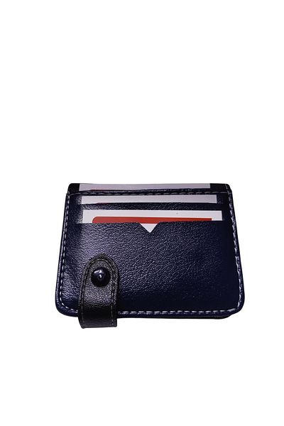 ENGIN Unisex Vegan Faux Leather Thin Wallet Card Holder with Coin Compartment
