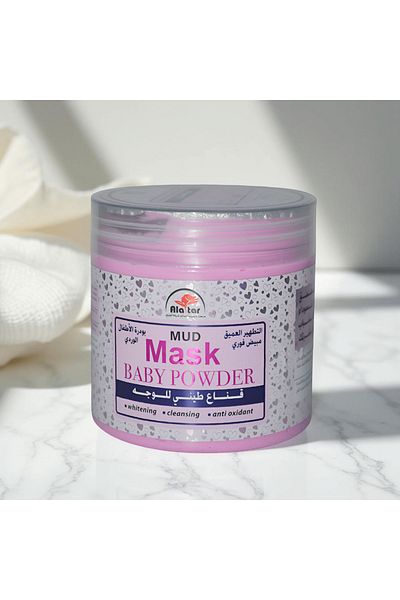 AL Attar Pink Baby Powder Deep Cleansing Clay Facial Mask. 580 ml
