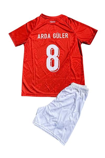 TETYS New Season -Türkiye Red Color National Team-A.R.D.A-G.Ü.Le.R -8-Kids Jersey Set of 2 Sports Jersey