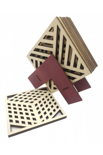 OEM Set 8 suporturi de pahare cu model decorativ