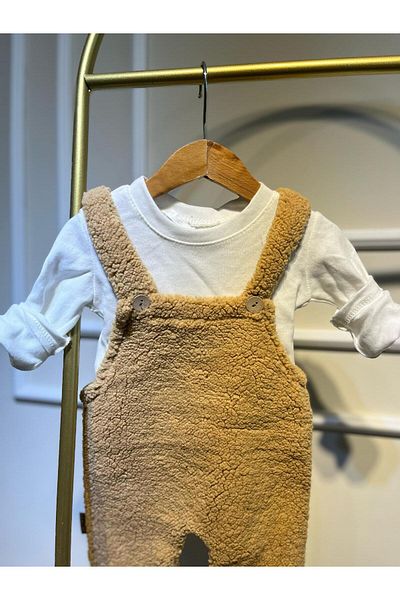 baume clothes Baby Boy Badili Welsoft Cos Brown Jumpsuit