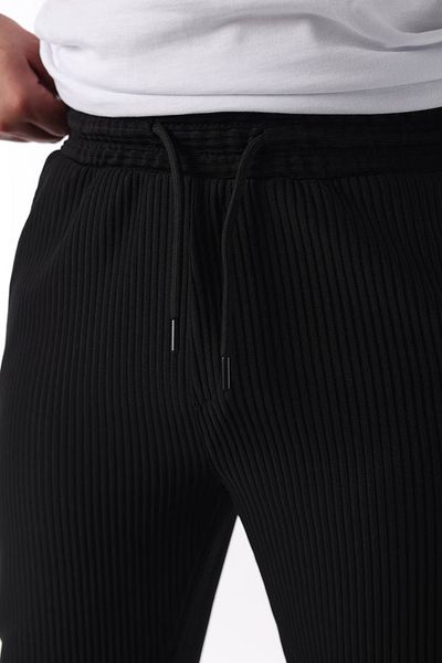 Louen lucie Loose Fit White Color Jacquard Fabric Corded Trousers