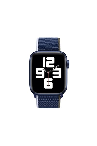 OEM Curea textilă albastru închis pentru Apple Watch, 38-40 mm