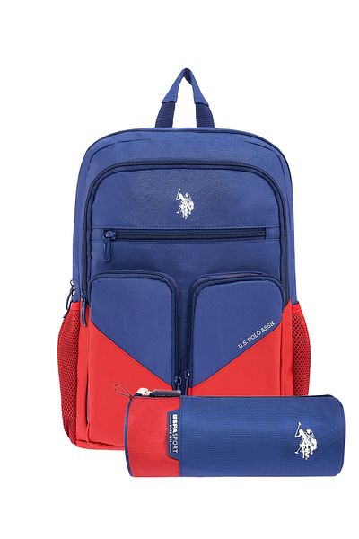 U.S. Polo Assn. Us Polo Assn 24109'2 School Backpack with Pen Case Student Daily Navy Blue