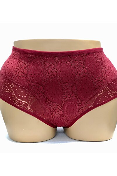 MİSSEMMA Women's Double Layered Lace Recovery 3 Pieces High Waist Panties
