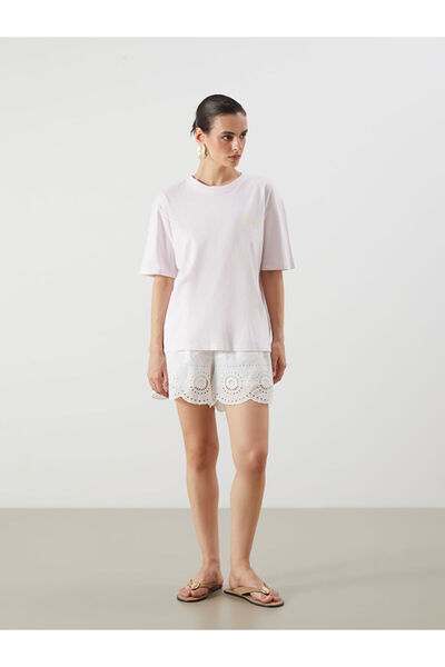 LC Waikiki Quality Parts from Çelebi Store |   Los Angeles Printed Oversize Women's T-Shirt