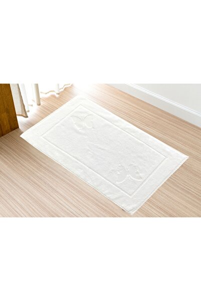 Lucy and Home Jacquard Butterfly Patterned Bath Mat, Foot Towel 50X80Cm