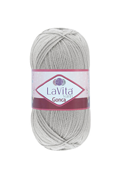 LaVita Yarn خيط غونكا محبوك يدويًا 100% أكريليك 100 جرام (6013 A.GRİ)