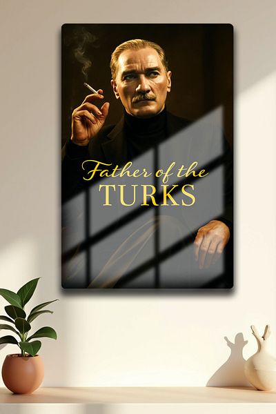 Canestar Mustafa Kemal Ataturk Painting - Metal Painting - High Definition and Glow