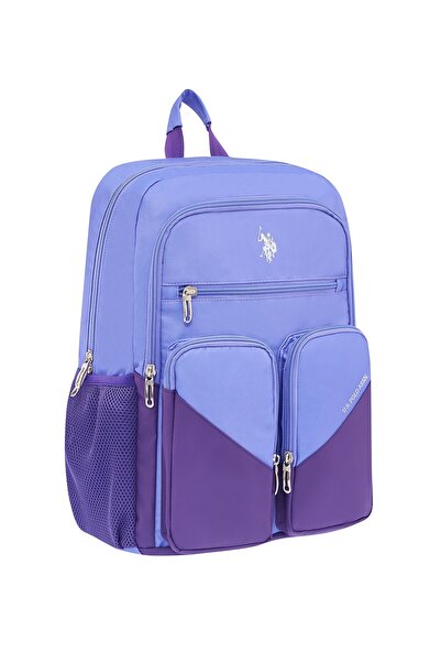 U.S. Polo Assn. US Polo Assn 24109'2 Lİ KALEMLİKLİ OKUL SIRT ÇANTASI ÖĞRENCİ GÜNLÜK MOR