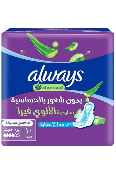 Always وسادات الصبار الباردة للأيام الخفيفة، 10 وسادات طويلة وسميكة للغاية