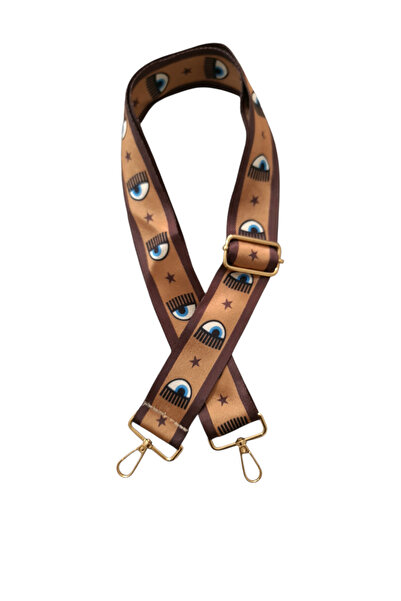 DAPHNE HOME DESİGN GOLD METAL Polyester Kolon Ayarlanabilir Çanta Sapı - Telefon Askısı (120 CM)