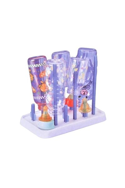 Bibilel Kids Bottle and Nipple Drying Rack, Plastic, White Blue, JMB-BBL6481
