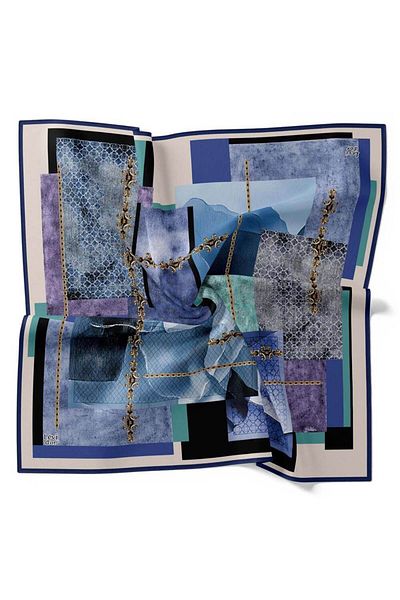Levidor Crystal 1427 Blue Scarf