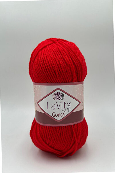 LaVita Yarn Gonca El Örgü İpi %100 Akrilik 100gr (3009 NAR)