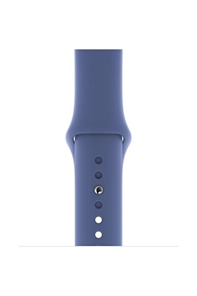OEM Curea din silicon Indigo pentru Apple Watch, compatibilă cu modelele de 42/44 mm