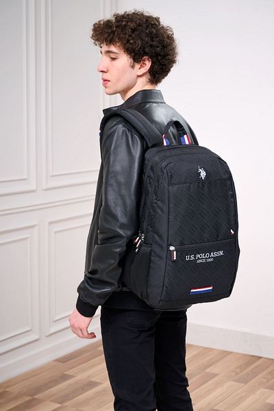 U.S. Polo Assn. Us Polo Assn 24328'2 School Backpack with Pen Case Student Daily Black