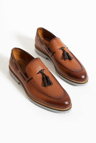 Bestello Laceless Tasseled Eva Sole Casual 331-46615 Men's Shoes