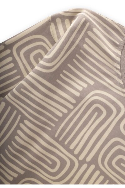 Cigit Μακρυμάνικο μπλουζάκι με σχέδιο 3-12 ετών Μπεζ