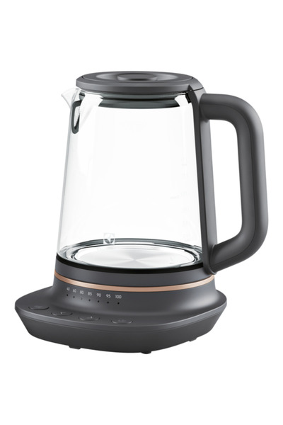 Electrolux Fierbător electric E7GK1-8BP, 2400W, infuzor pentru ceai inclus, sticlă Schott, temperatură predefinită