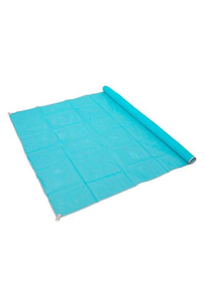 Bibilel Beach Mat, Two-Layer Rug, 200x150cm, Blue