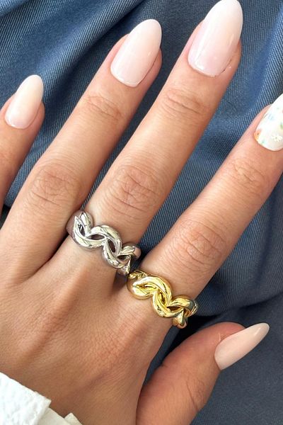 Leo'Stone New Season Infinity Knot Design Adjustable Women's Ring
