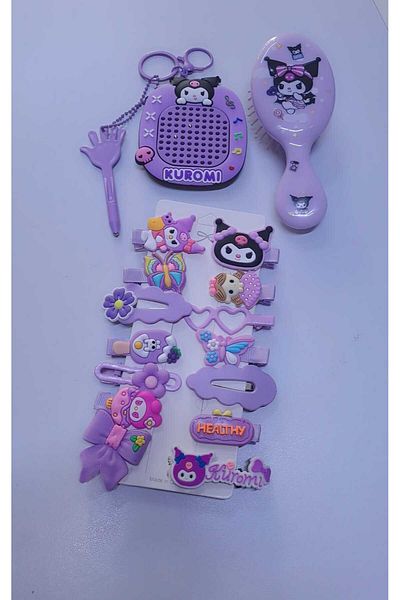GC GÖKHAN CLUB Kuromi Buckle Comb Magnet Game Keychain