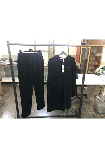 Duss Slim Fit Hijab Tunic Set with Side Pocket Detail
