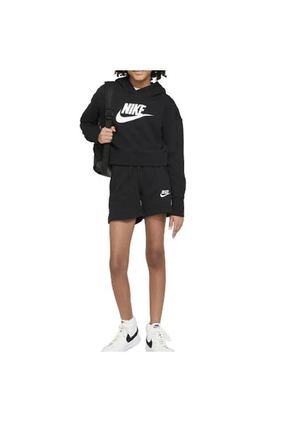 Nike G NSW CLUB FT CROP HOODIE HBR