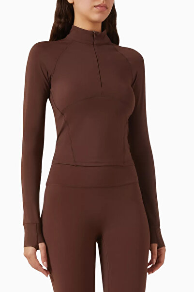 Adanola Ultimate Quarter Zip Top Stretchy Nylon and Styling Fit