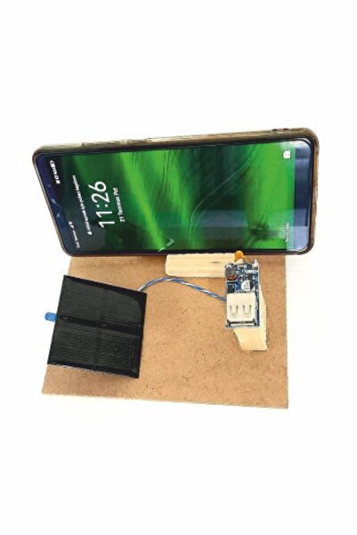 okularenkkat Güneş Enerjisi ile Cep Telefonu Şarj Seti Standlı