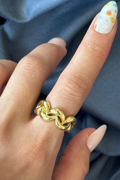 Leo'Stone New Season Infinity Knot Design Adjustable Women's Ring