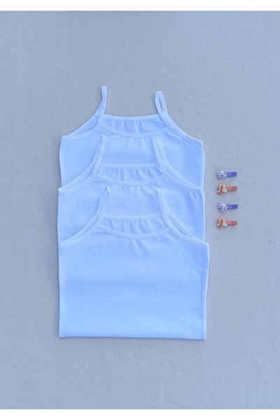 siyalife Plain Lycra Stretch Fabric 3-Piece White Children's Undershirt