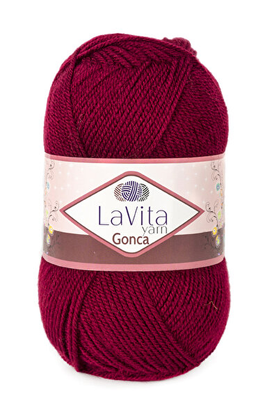 LaVita Yarn Gonca El Örgü İpi %100 Akrilik 100gr (3010 AL KIRMIZI)